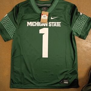 Nike green Michigan State Spartans football jersey Size L #NCAA #Spartans